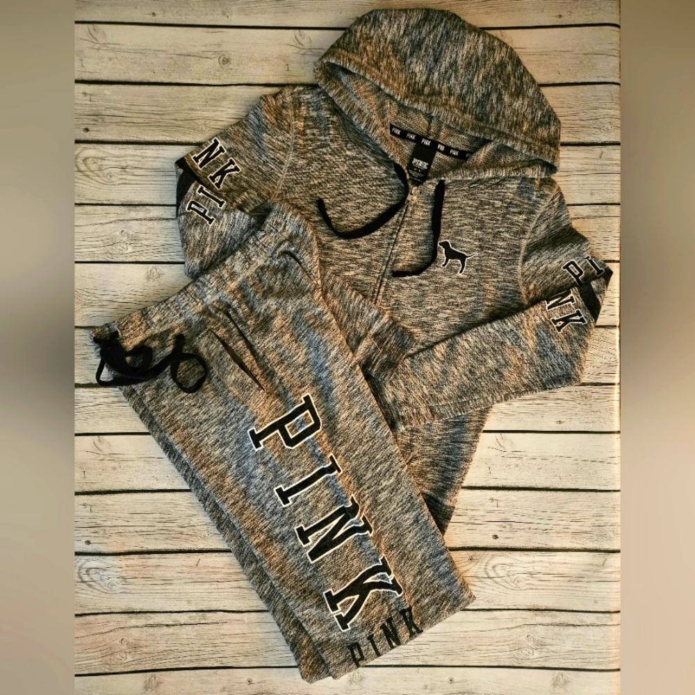 VS PINK HOODIE/BOYFRIEND PANTS SET